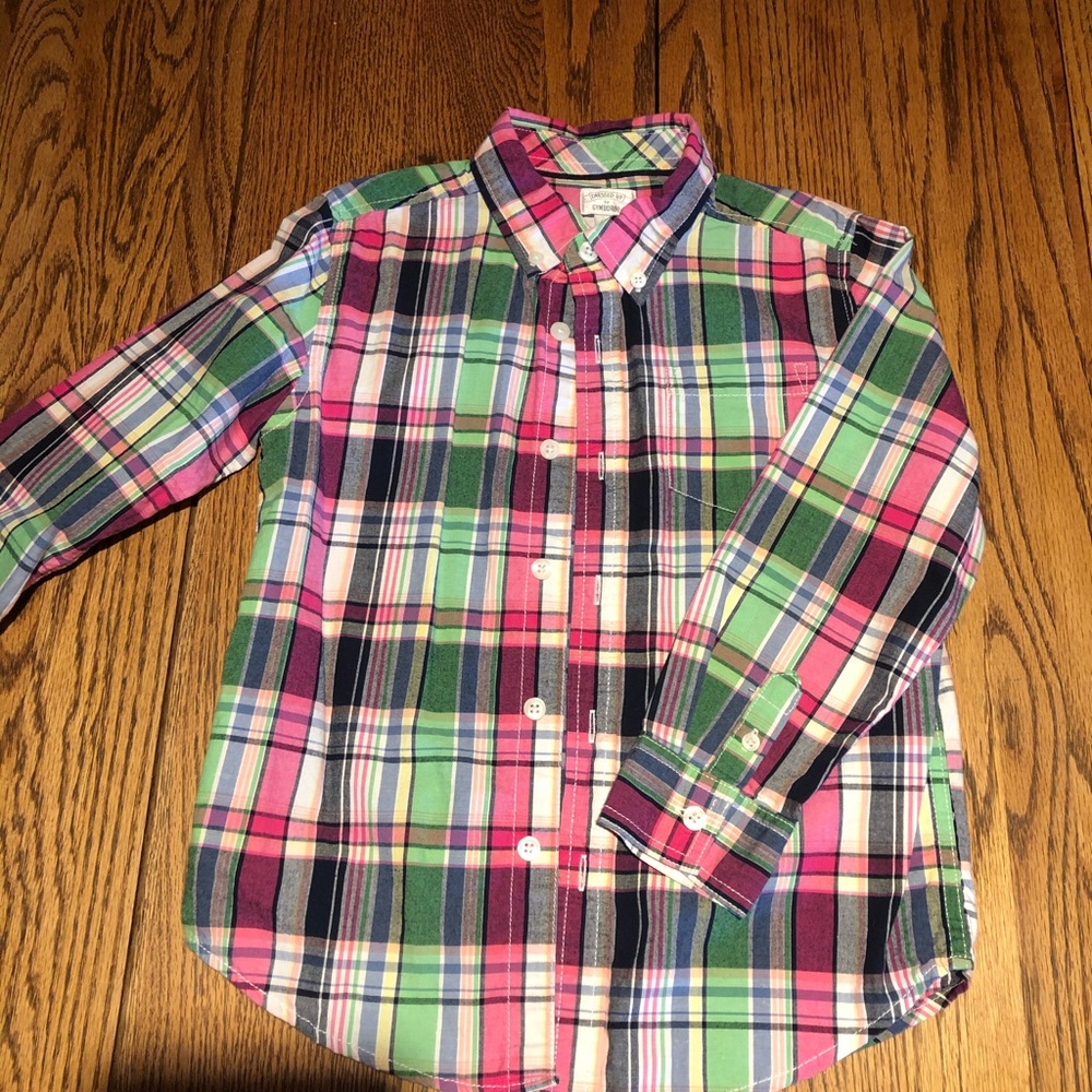 Boys long sleeve button down